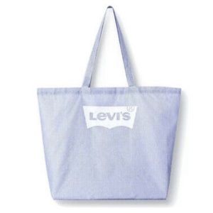 NEW! LEVI’S x Target Blue & White Striped Reusable Foldable Tote, New With Tag!